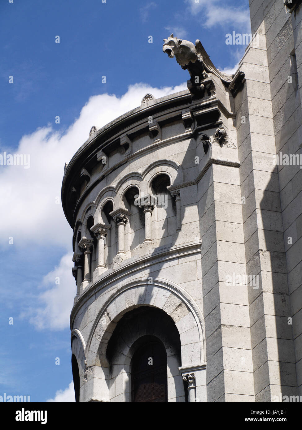 Basilica del Sacro Cuore di Parigi, comunemente noto come Sacré-Coeur basilica, 35, Rue du Chevalier de la Barre, 75018 Parigi, Francia Foto Stock