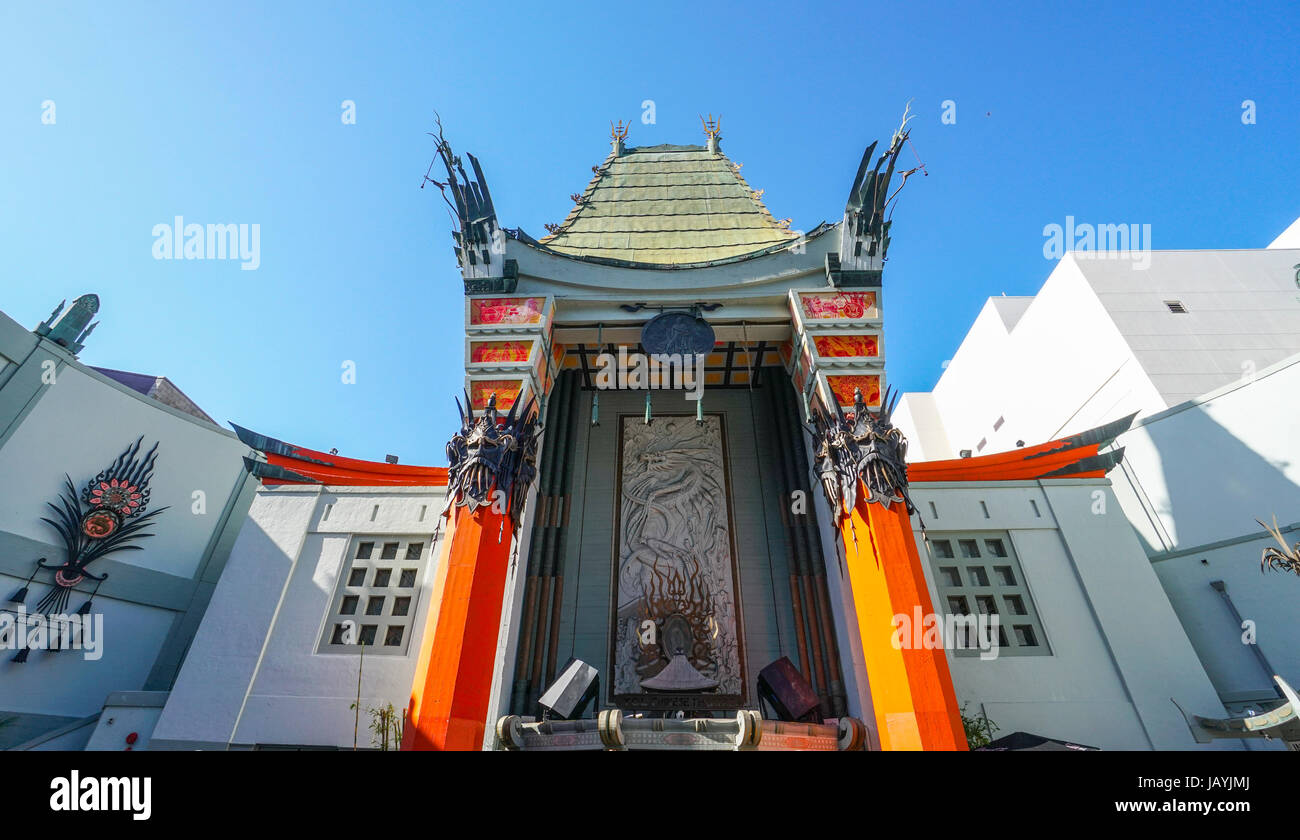 Impressionante TCL Grauman Chinese Theatre di Hollywood - Los Angeles - California Foto Stock