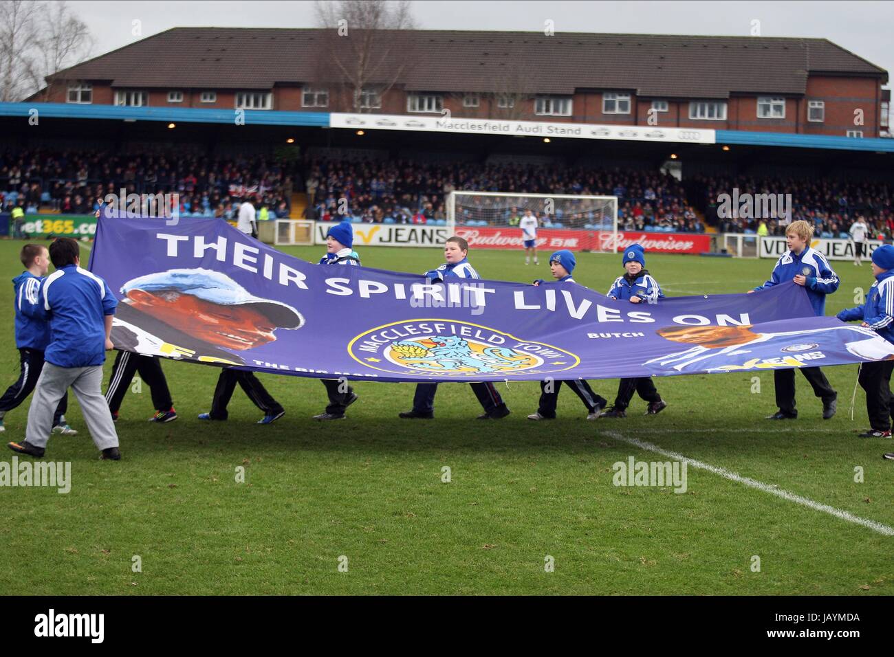 KEITH ALEXANDER R BUTCHER MACCLESFIELD TOWN FC MACCLESFIELD TOWN FC MOSS ROSE SUOLO MACCLESFIELD INGHILTERRA 07 Gennaio 2012 Foto Stock