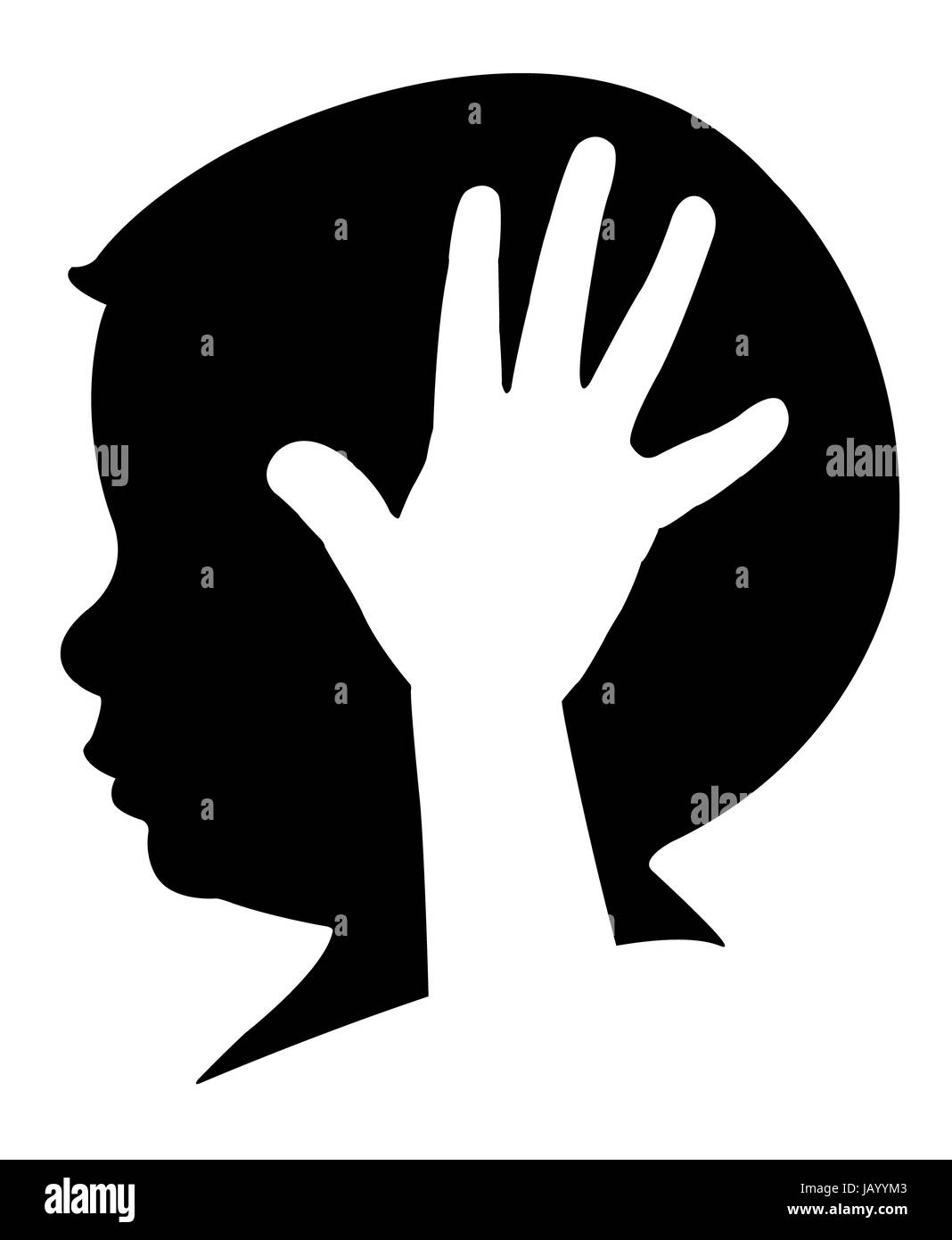 Essere umano nero Foto Stock