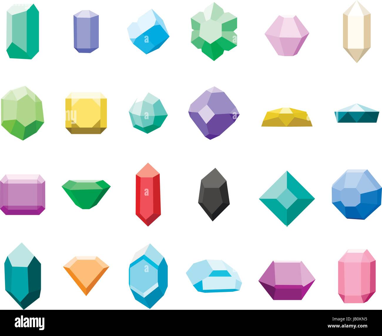 Set di 16 diamanti. gemma set di icone. illustrazione vettoriale con pietre. possono essere utilizzare per la gioielleria. Illustrazione Vettoriale