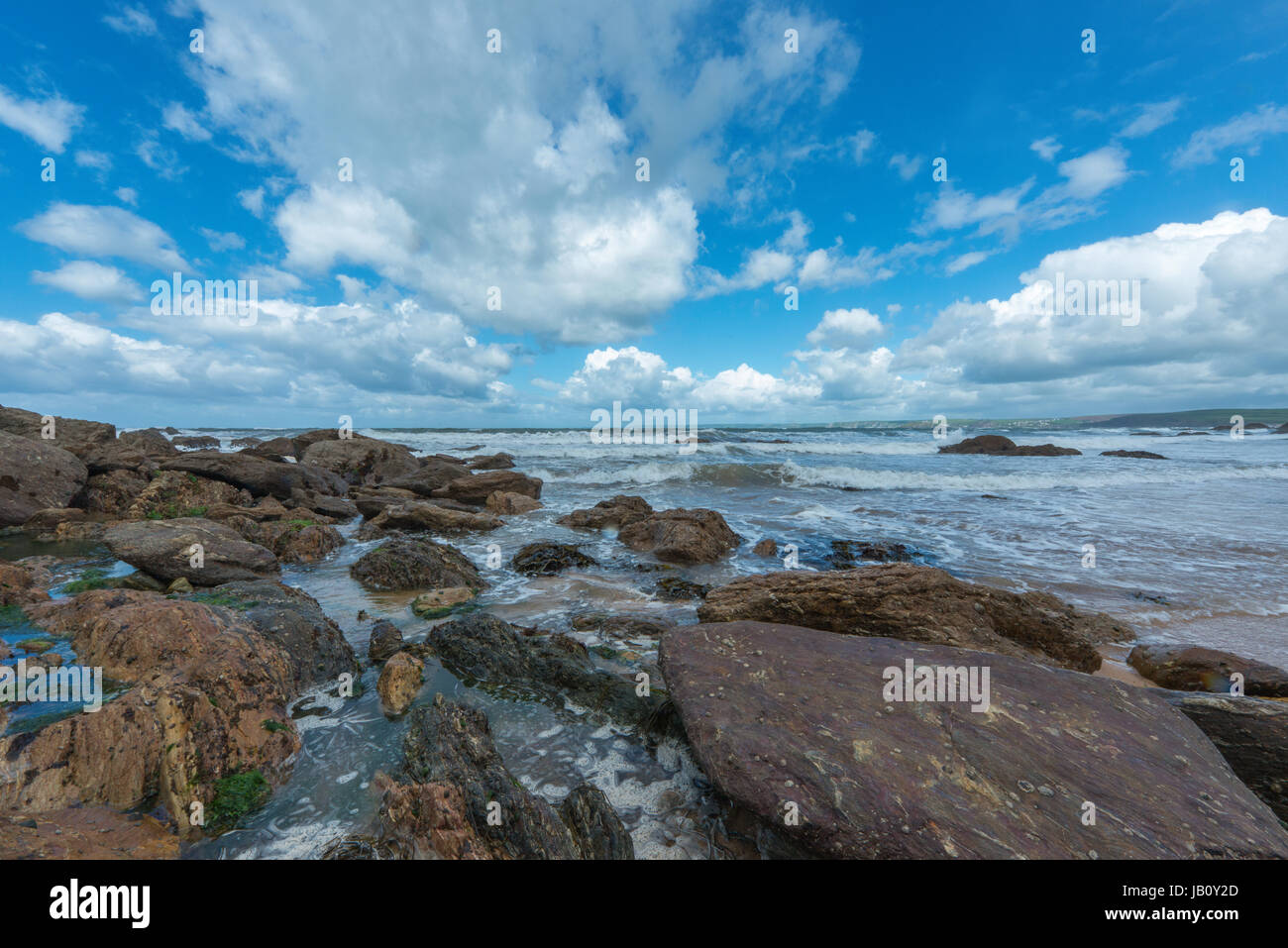 Speranza Cove Beach in South Devon UK. Foto Stock