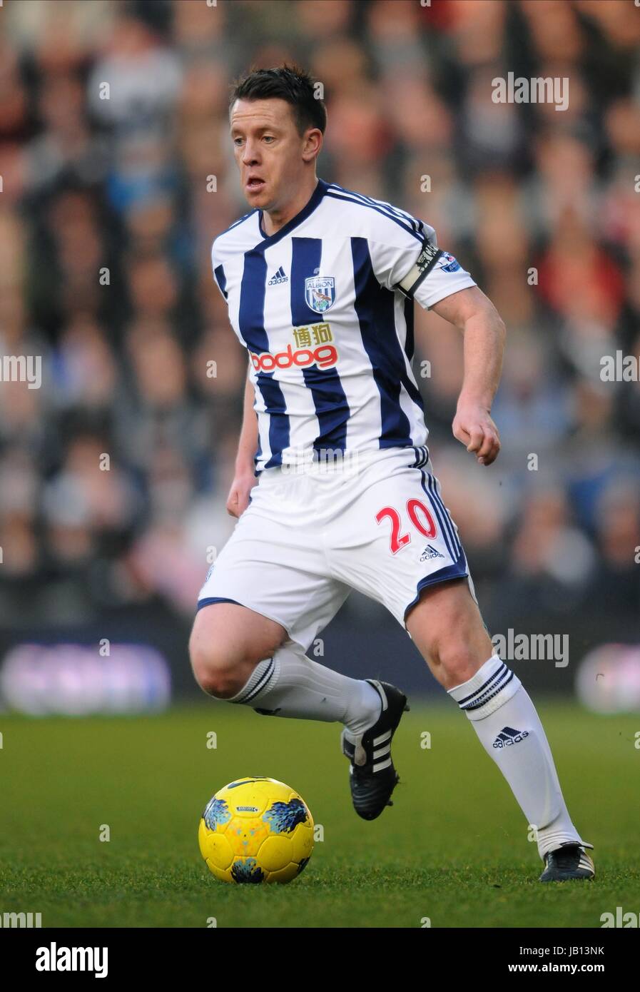 NICKY SHOREY West Bromwich Albion FC West Bromwich Albion FC THE HAWTHORNS Birmingham Inghilterra 14 Gennaio 2012 Foto Stock