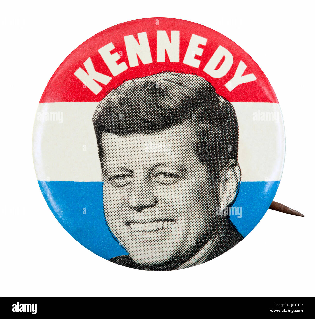 1960 campagna presidenziale statunitense pulsante per John F. Kennedy Foto Stock