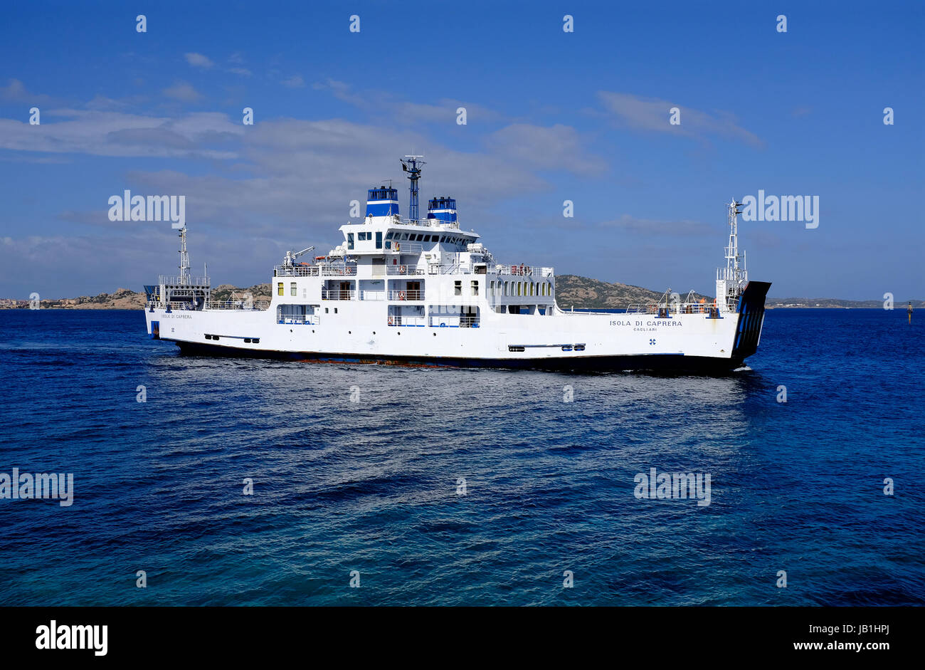 Traghetto tra Palau e La Maddalena in Sardegna, Italia Foto Stock