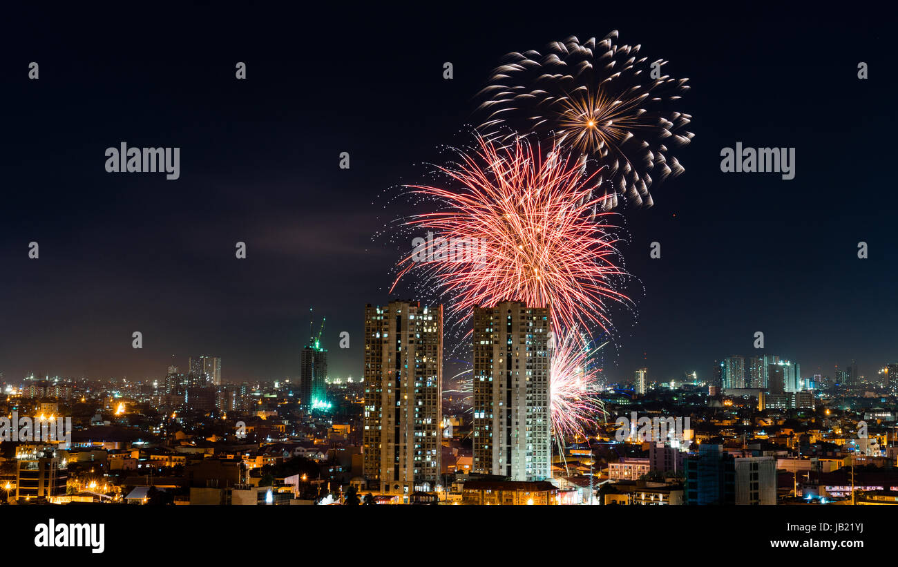 La città di Manila Filippine Foto Stock