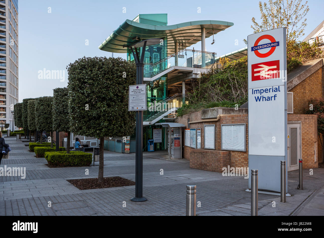 Imperial Wharf stazione ferroviaria, Fulham, Londra Foto Stock