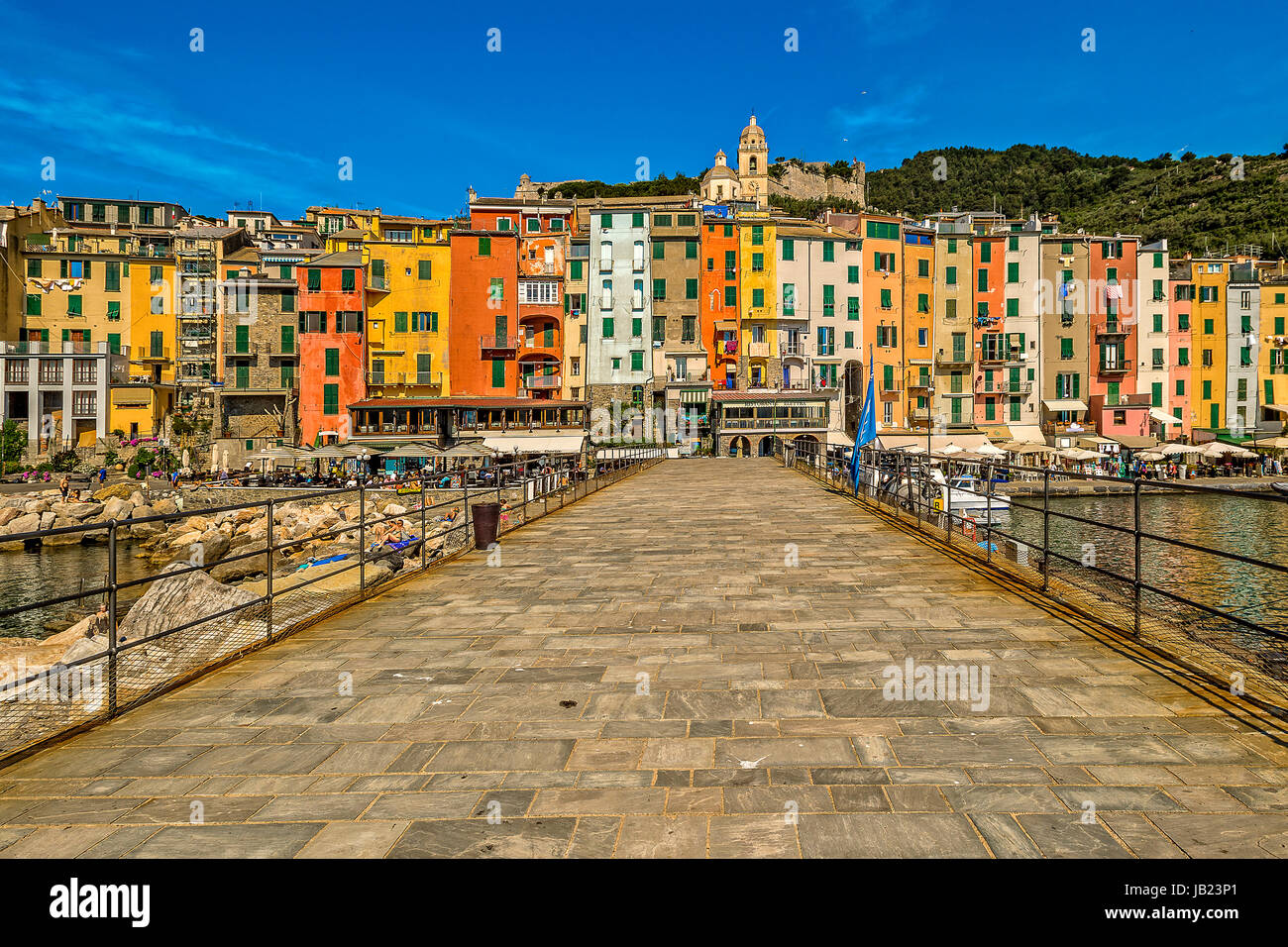 Italia Liguria Portovenere Visualizza Foto Stock