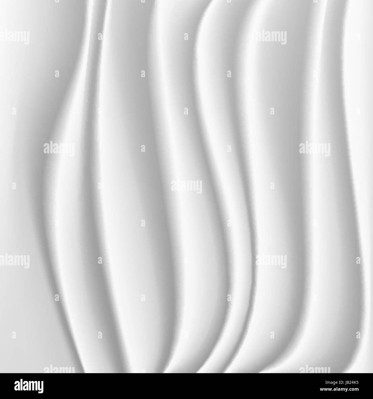 Seta ondulata Abstract vettore di fondo. Tessuto realistico di tessitura della seta Illustrazione Vettoriale