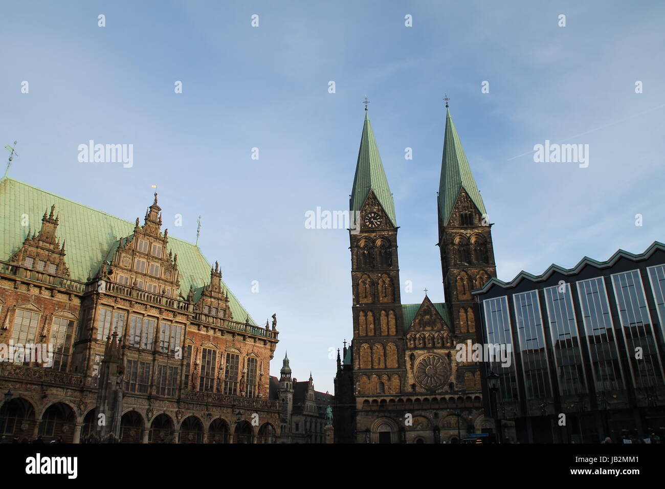 La bremen town hall square Foto Stock