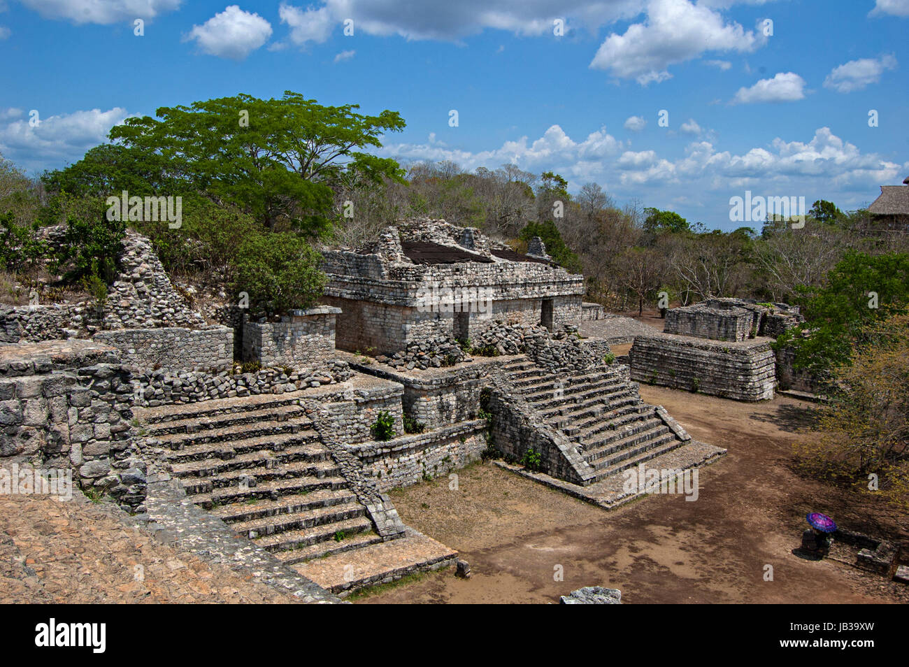 Rovine maya, Ek Balam, Yucatan, Messico Foto Stock