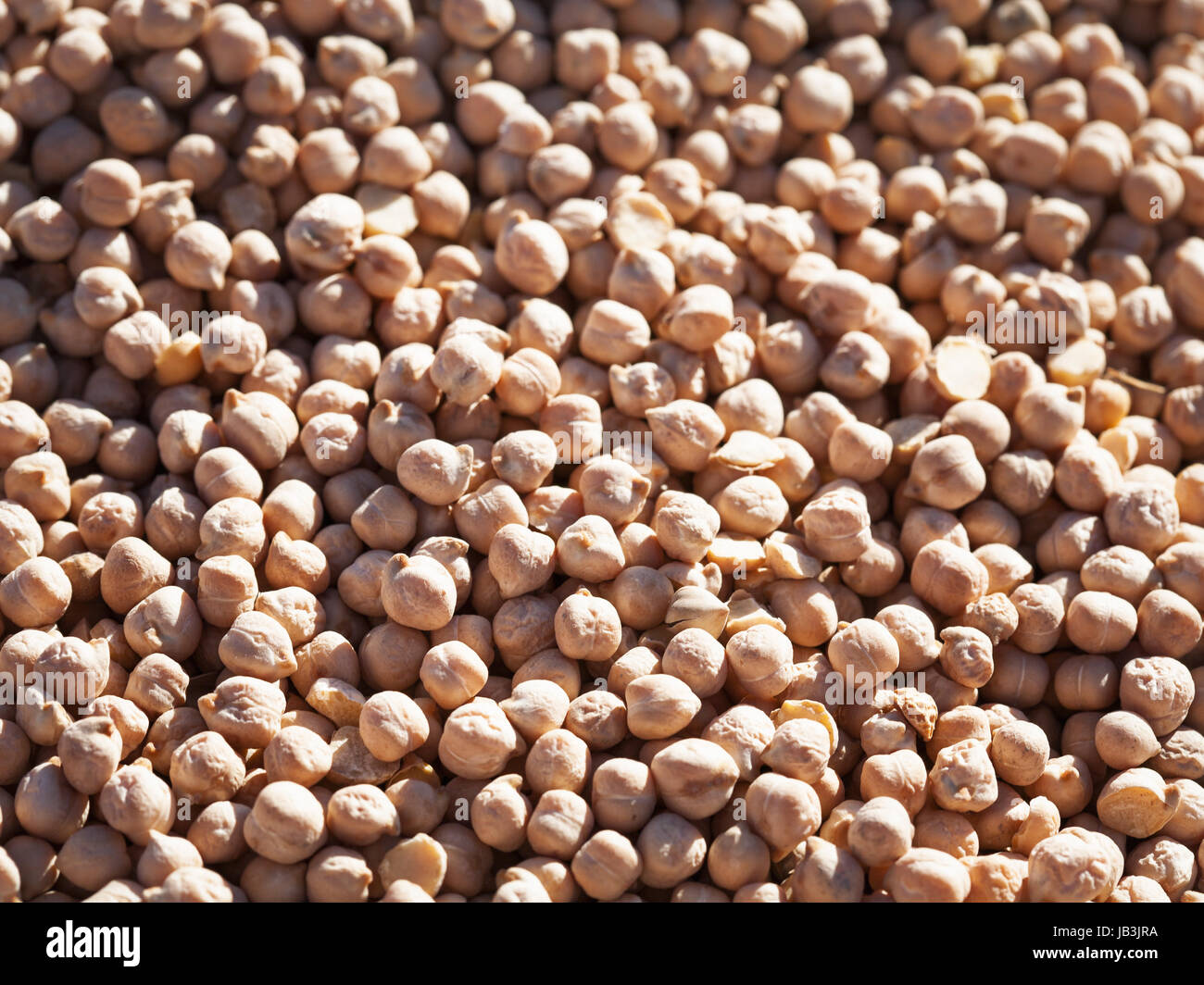 Ceci secchi in un mercato degli agricoltori Foto Stock