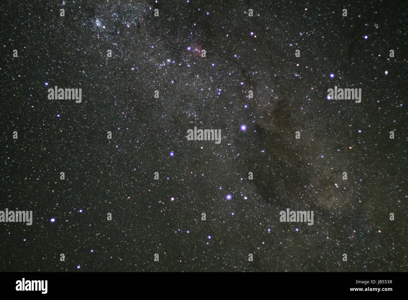 La fotografia astronomica della Via Lattea prese internazionali del cielo Scuro Riserva nel Parco nazionale di Mount Cook, Nuova Zelanda Foto Stock