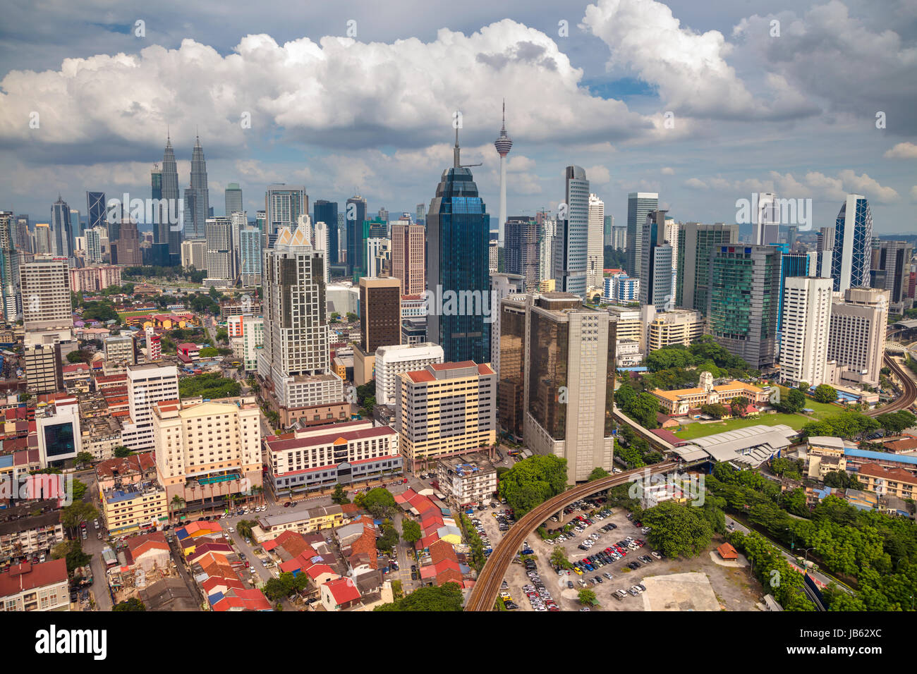 Kuala Lumpur. Immagine di paesaggio cittadino di Kuala Lumpur in Malesia durante il giorno. Foto Stock