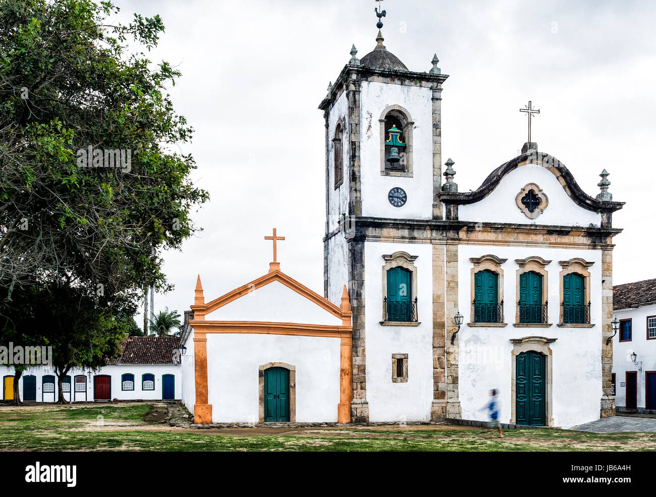 Santa Rita De Cassia chiesa costruita nel 1722. Paraty, Rio de Janeiro, Brasile. Foto Stock