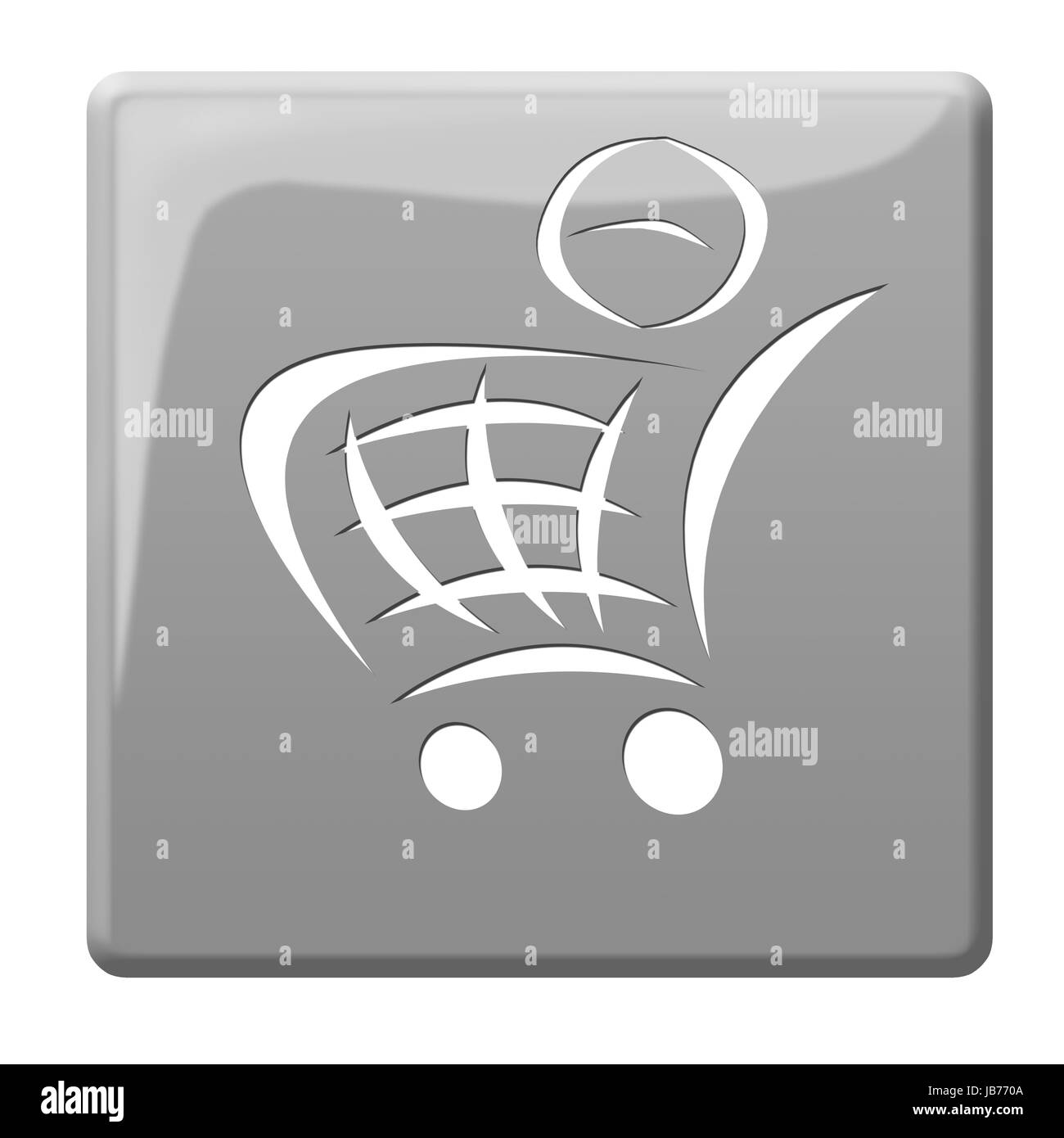 tasto del carrello Foto Stock