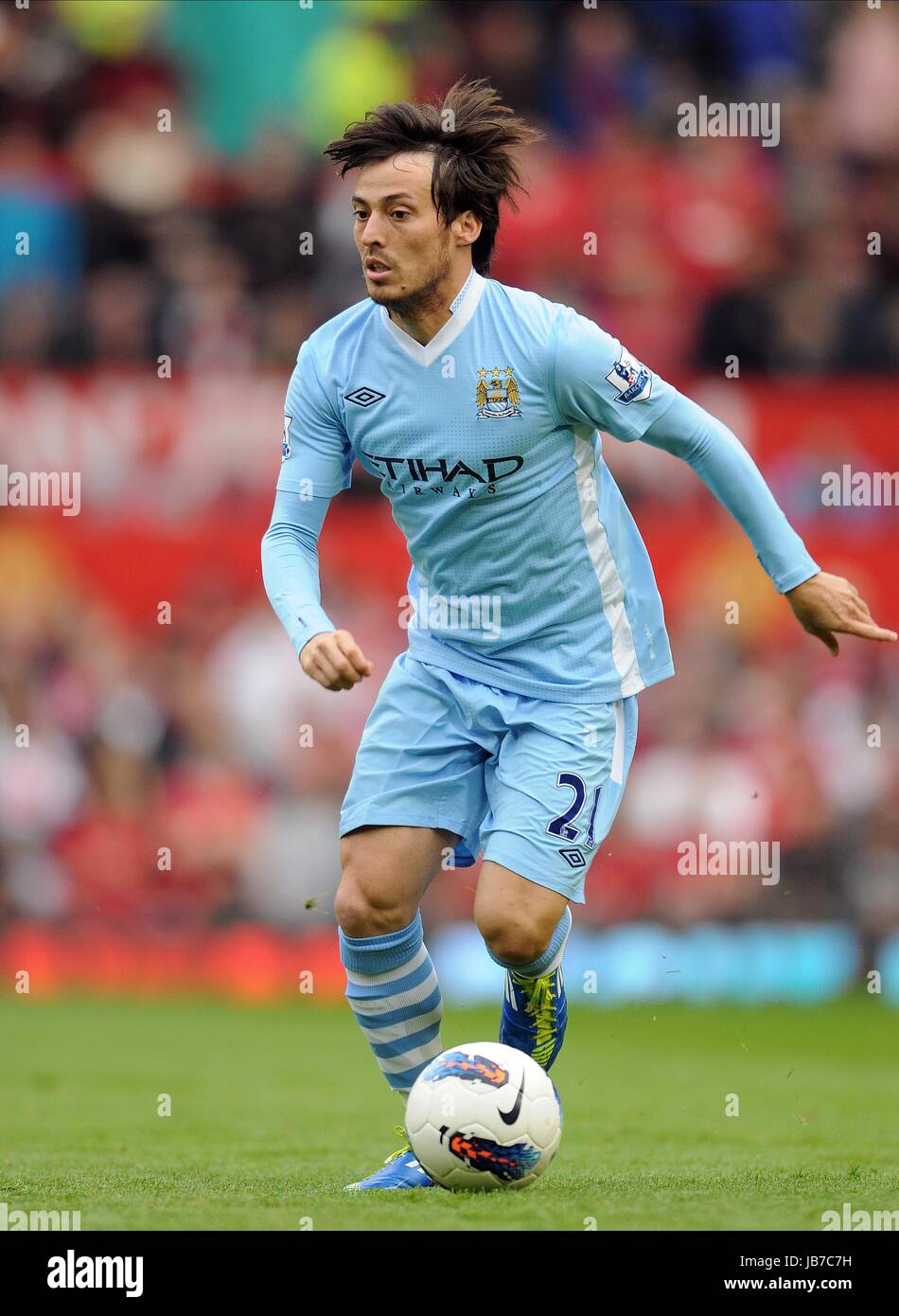 DAVID SILVA MANCHESTER CITY MANCHESTER CITY OLD TRAFFORD Manchester Inghilterra 23 Ottobre 2011 Foto Stock