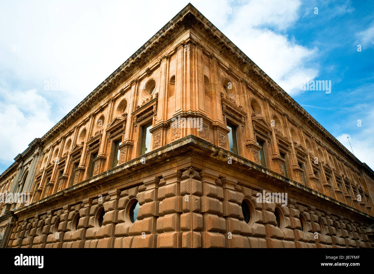 Il castello di Alhambra di Granada, Spagna Foto Stock