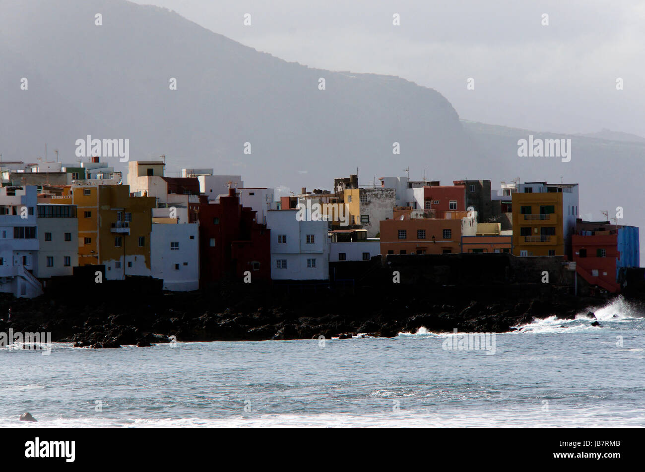 Punta Brava - malerisches Dorf auf den Klippen, Teneriffa, Spanien, Los Realejos Foto Stock