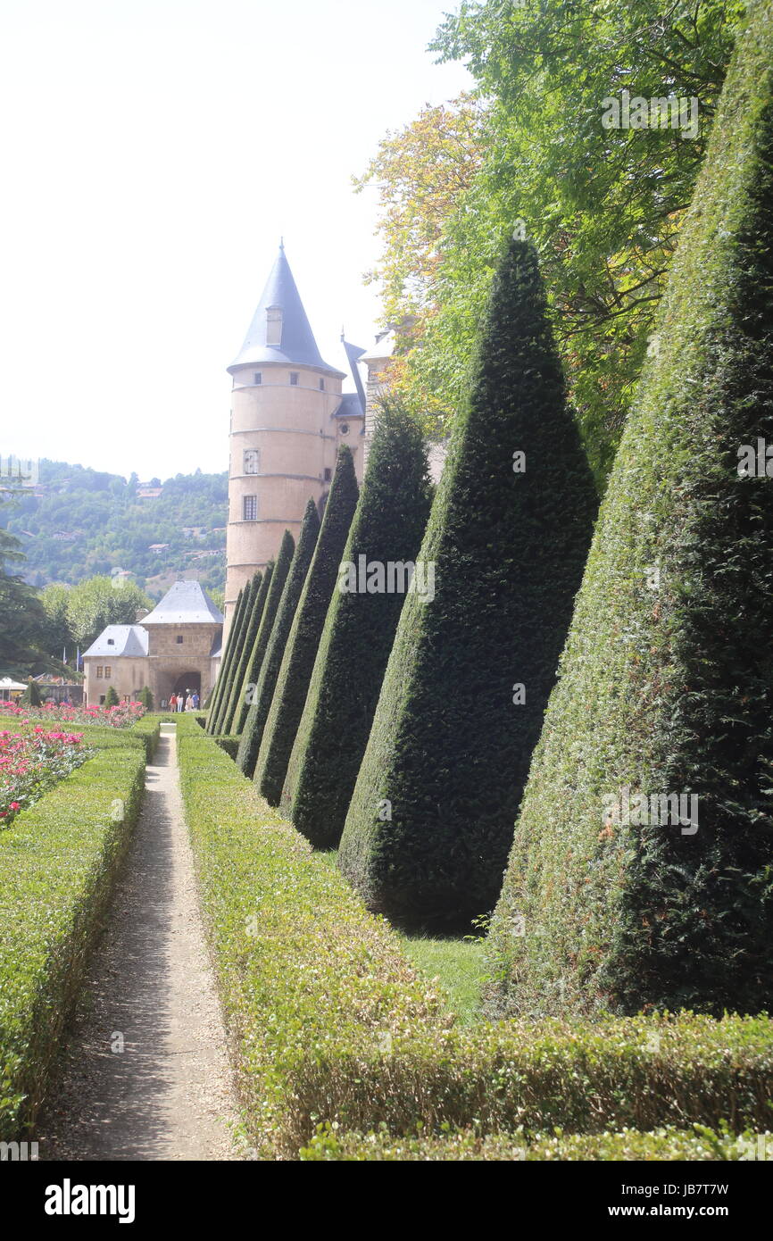 Giardini del Musée de la Révolution française de Vizille, Museo della Rivoluzione Francese Foto Stock