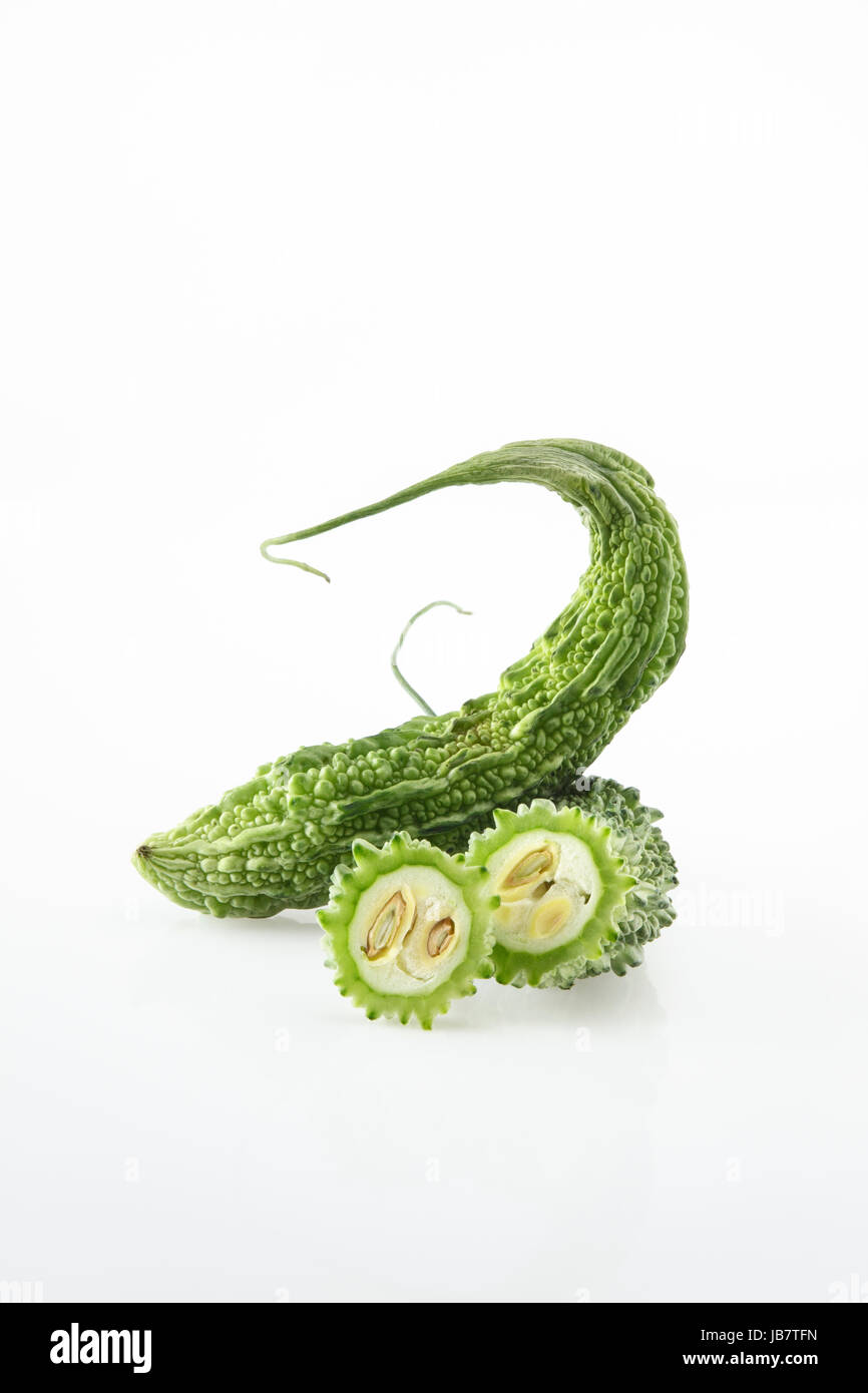 Karela nobbly vegetale asiatica Foto Stock