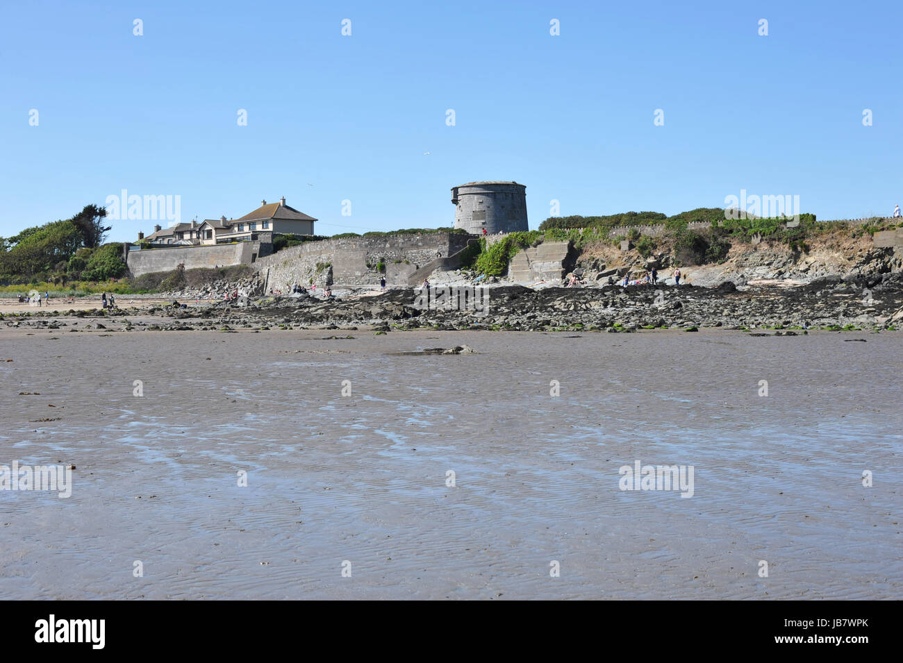Skerries, Irlanda - Vista sulla spiaggia a Skerries città della contea di Dublino, Irlanda Foto Stock