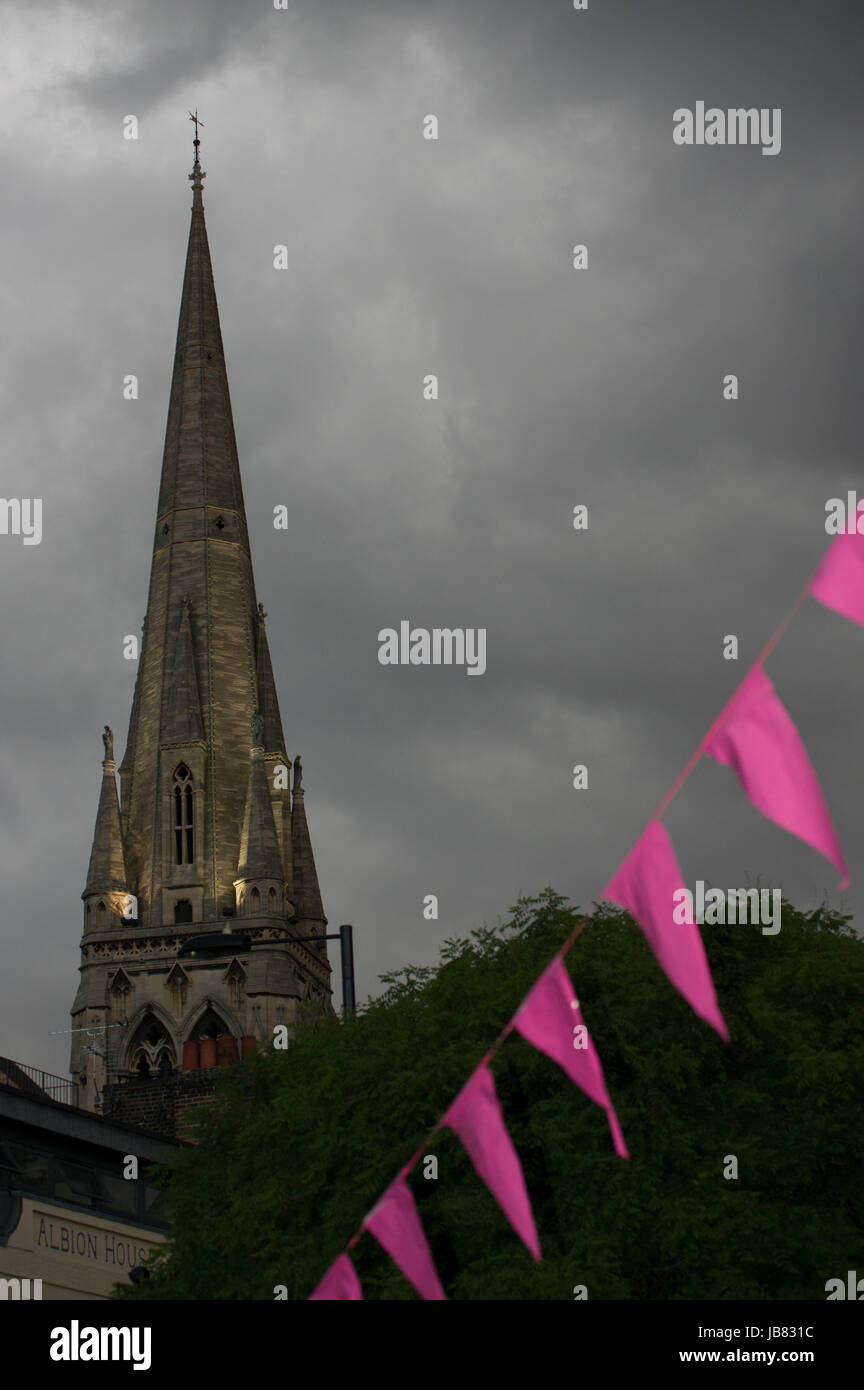 La vecchia chiesa in Stoke Newington, la vecchia chiesa di Santa Maria, l'unica superstite Elizabethan chiesa in Londra risale a prima del libro di Domesday Foto Stock
