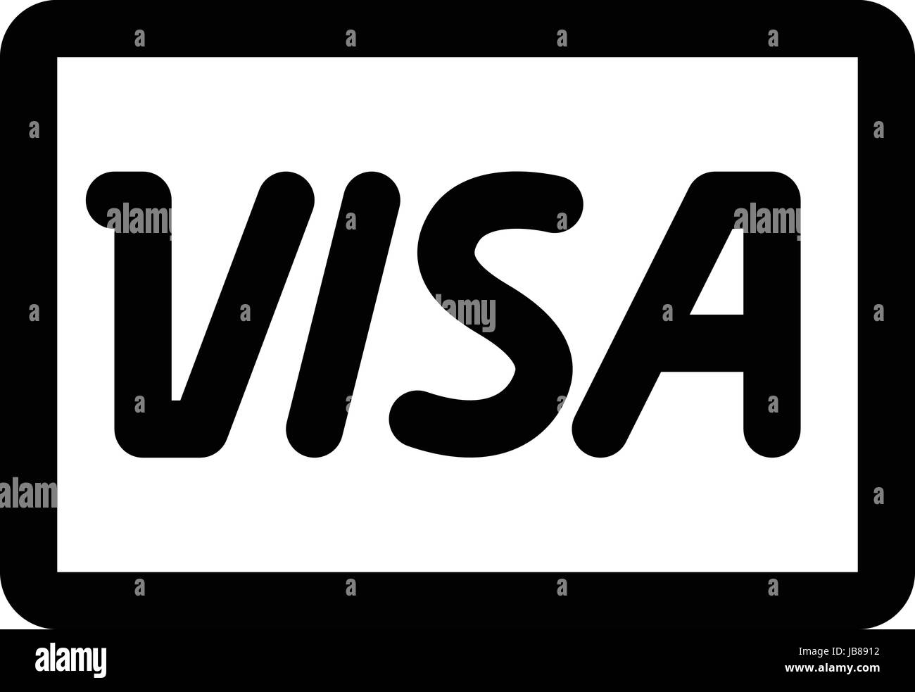 carta Visa Illustrazione Vettoriale