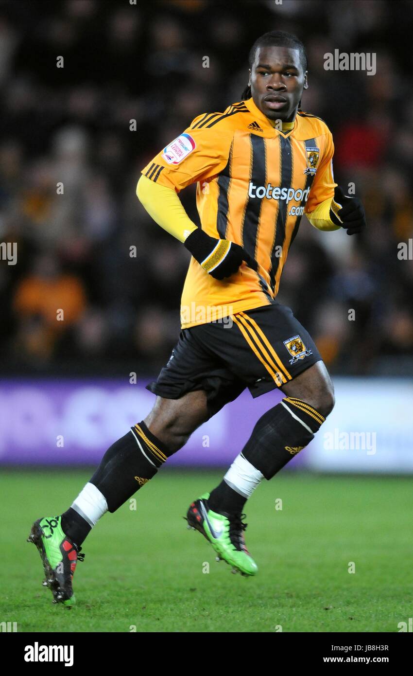 AARON MCLEAN Hull City FC KC Stadium Hull Inghilterra 01 Gennaio 2011 Foto Stock