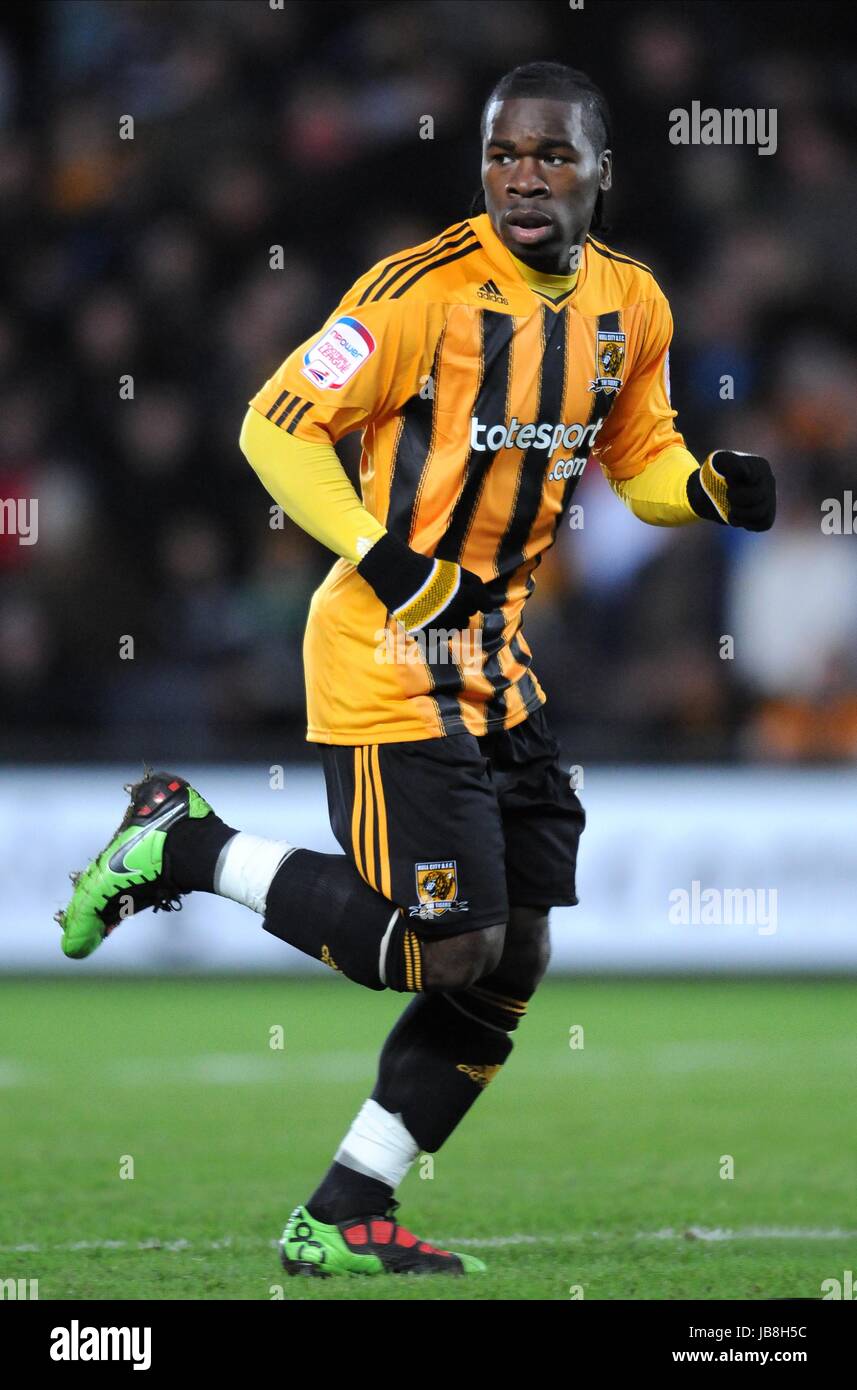AARON MCLEAN Hull City FC Hull City FC KC Stadium Hull Inghilterra 01 Gennaio 2011 Foto Stock