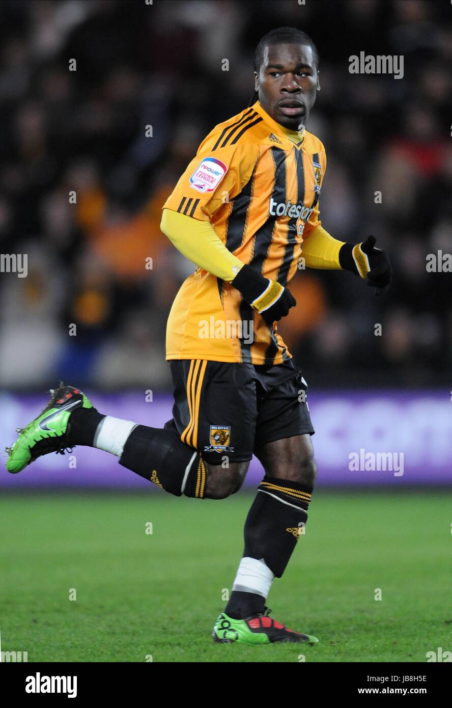 AARON MCLEAN Hull City FC Hull City FC KC Stadium Hull Inghilterra 01 Gennaio 2011 Foto Stock