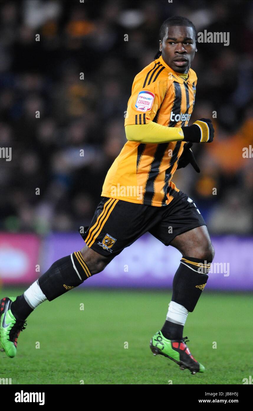 AARON MCLEAN Hull City FC Hull City FC KC Stadium Hull Inghilterra 01 Gennaio 2011 Foto Stock