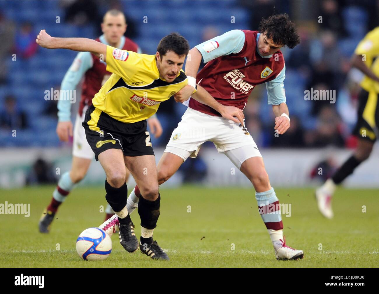 ADAM BOLDER CHRIS EAGLES BURNLEY V BURTON ALBION F V BURNLEY BURTON ALBION FC TURF MOOR BURNLEY INGHILTERRA 29 Gennaio 2011 Foto Stock