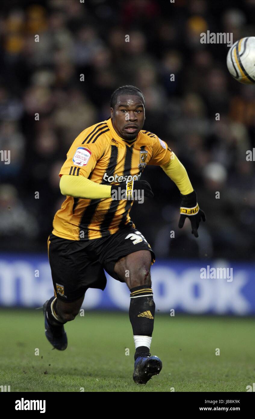 AARON MCLEAN Hull City FC Hull City FC KC Stadium Hull Inghilterra 29 Gennaio 2011 Foto Stock