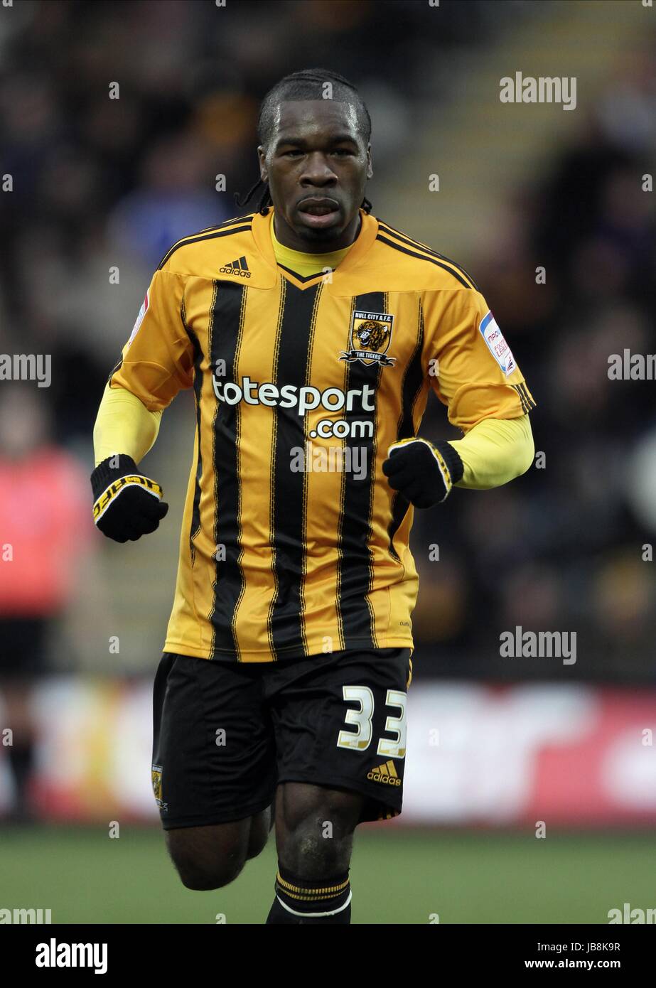 AARON MCLEAN Hull City FC Hull City FC KC Stadium Hull Inghilterra 29 Gennaio 2011 Foto Stock