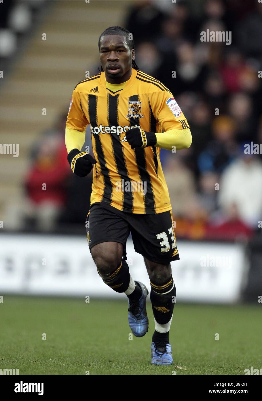 AARON MCLEAN Hull City FC Hull City FC KC Stadium Hull Inghilterra 29 Gennaio 2011 Foto Stock