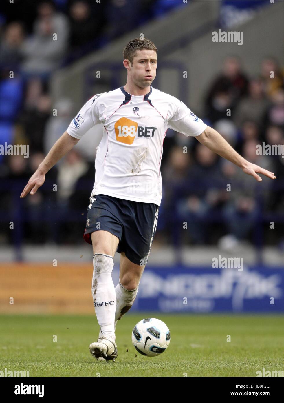 GARY CAHILL Bolton Wanderers V Aston Villa Reebok Stadium Bolton Inghilterra 05 Marzo 2011 Foto Stock