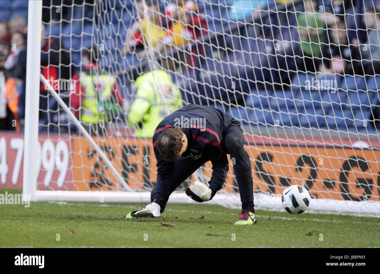 JENS LEHMANN permette a uno slip West Bromwich Albion V ARSENAL THE HAWTHORNS West Bromwich Inghilterra 19 Marzo 2011 Foto Stock