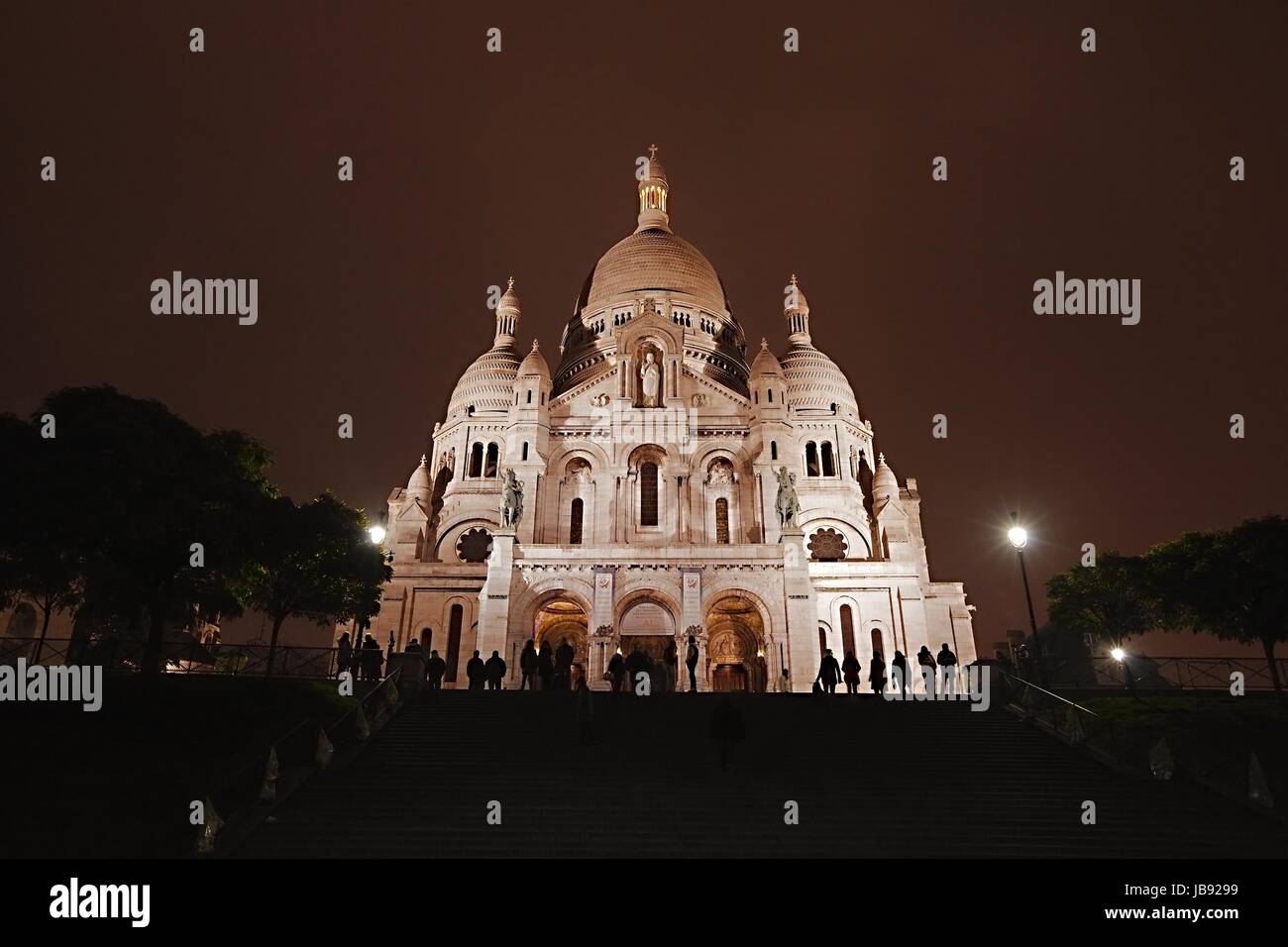 Cattedrale del Sacro Cuore a Parigi Foto Stock