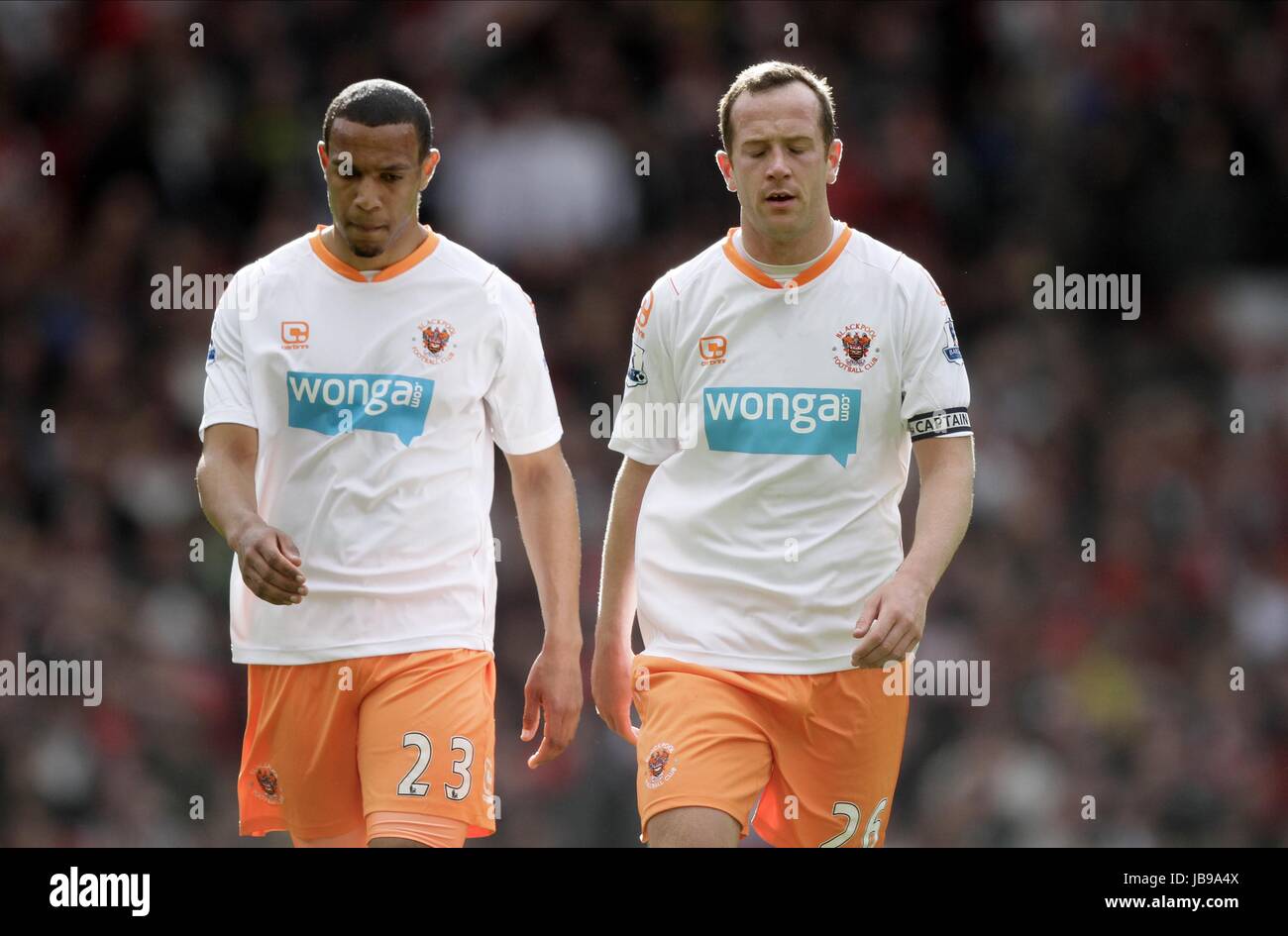 CHARLIE ADAM & MATT PHILLIPS A MANCHESTER UNITED V BLACKPOOL OLD TRAFFORD Manchester Inghilterra 22 Maggio 2011 Foto Stock