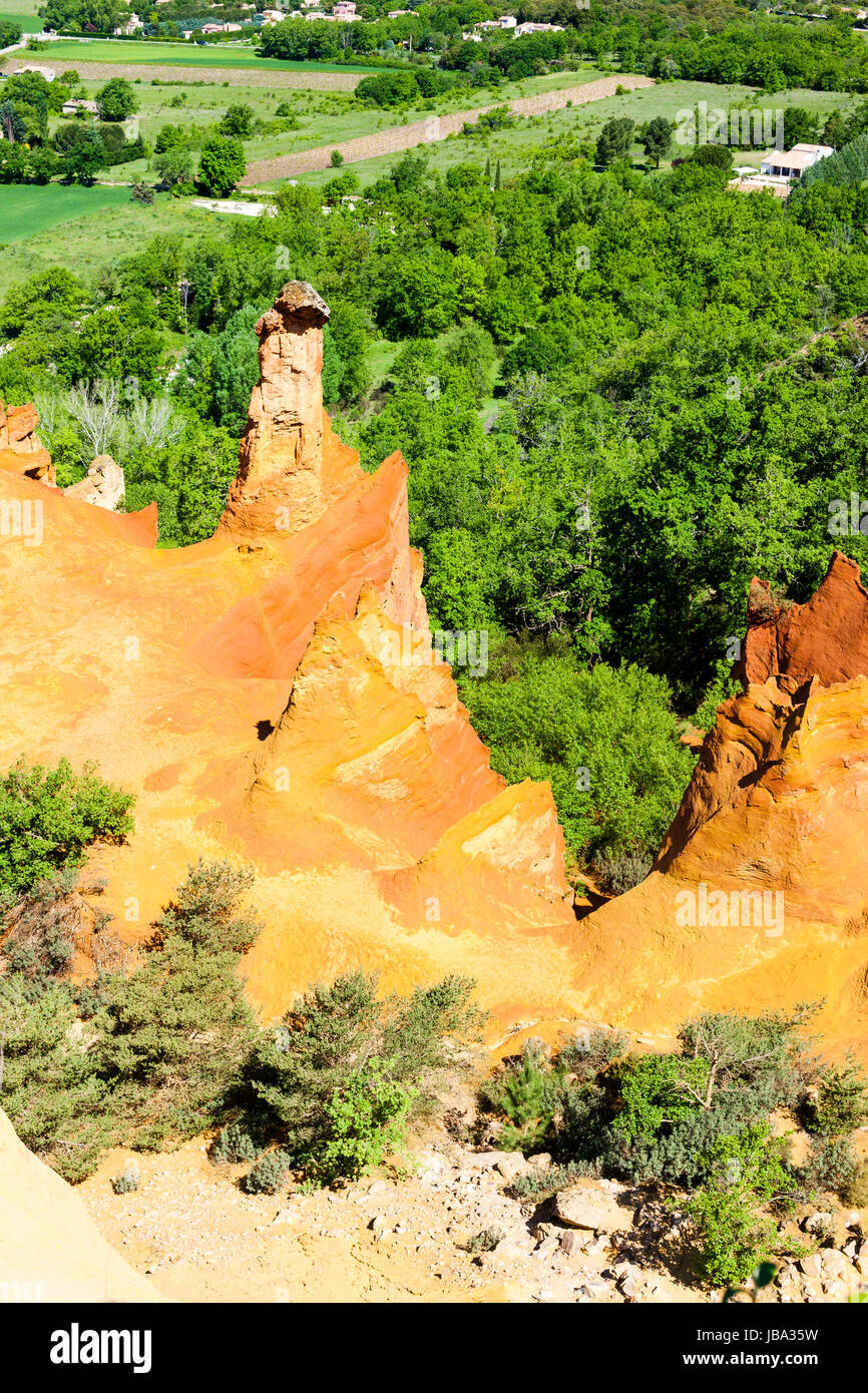 Colorado provenzale, Provenza, Francia Foto Stock