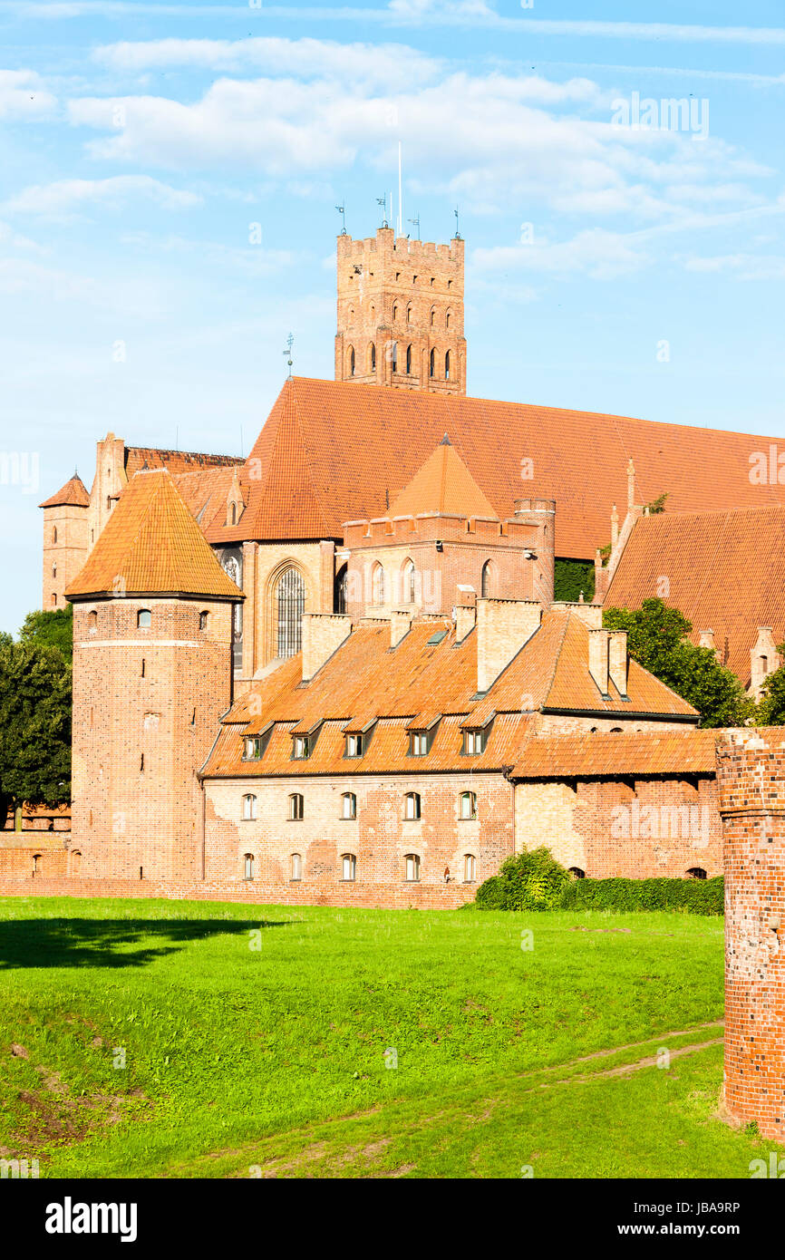 Castello di Malbork, Pomerania, Polonia Foto Stock