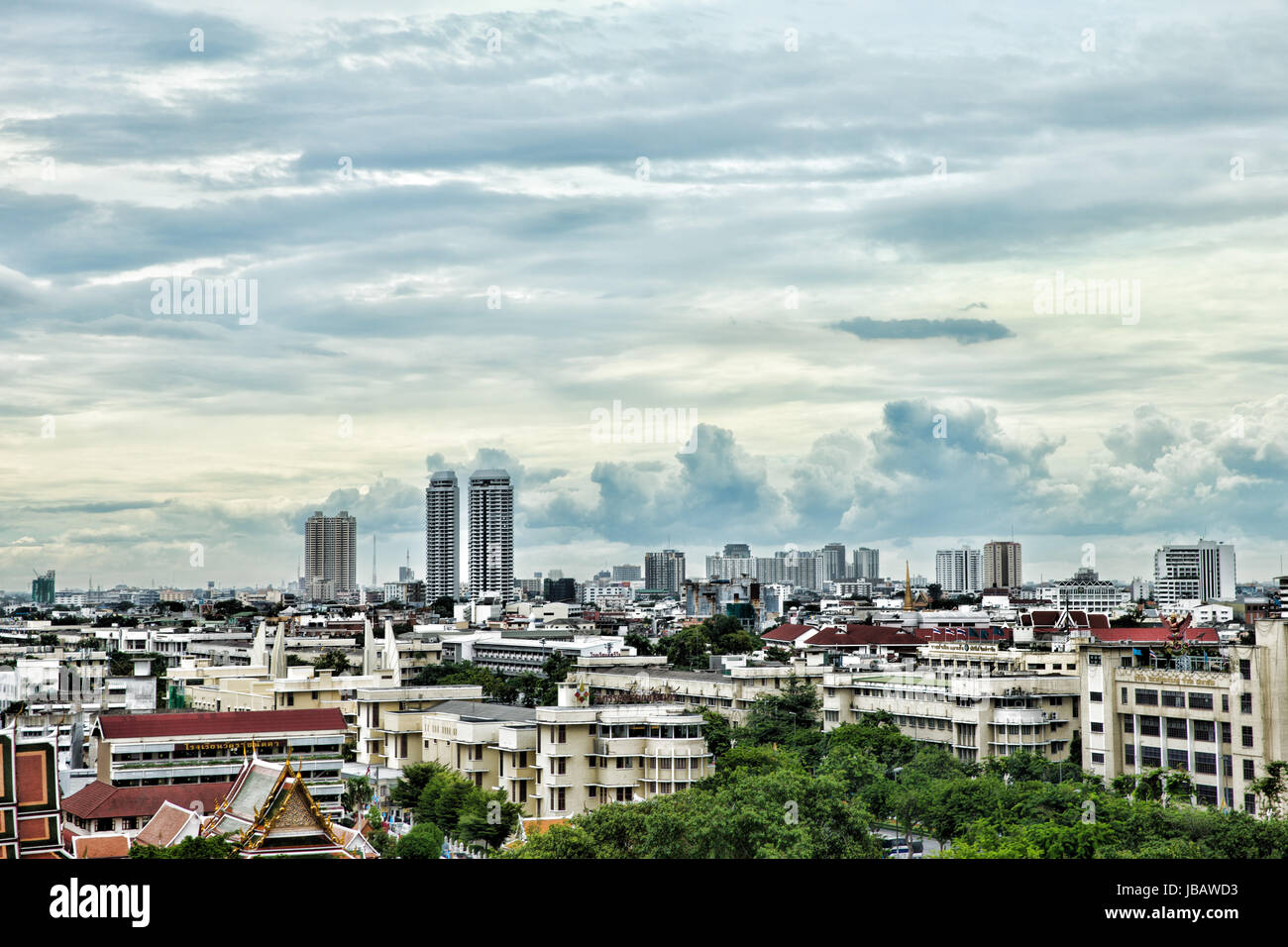 Bangkok City vista da sopra Foto Stock