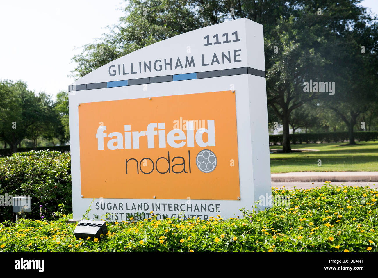 Un logo segno al di fuori della sede di FairfieldNodal in Sugar Land, Texas, il 27 maggio 2017. Foto Stock