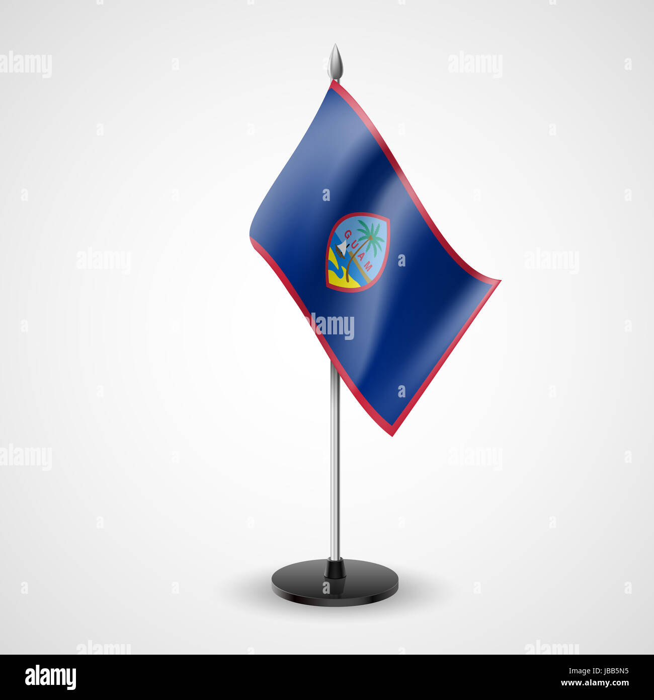 Tabella di stato bandiera di Guam. Simbolo nazionale Foto Stock