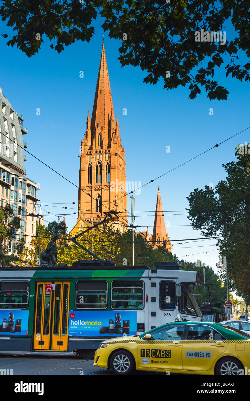 La Cattedrale di St Paul, Melbourne, Victoria, Australia. Foto Stock