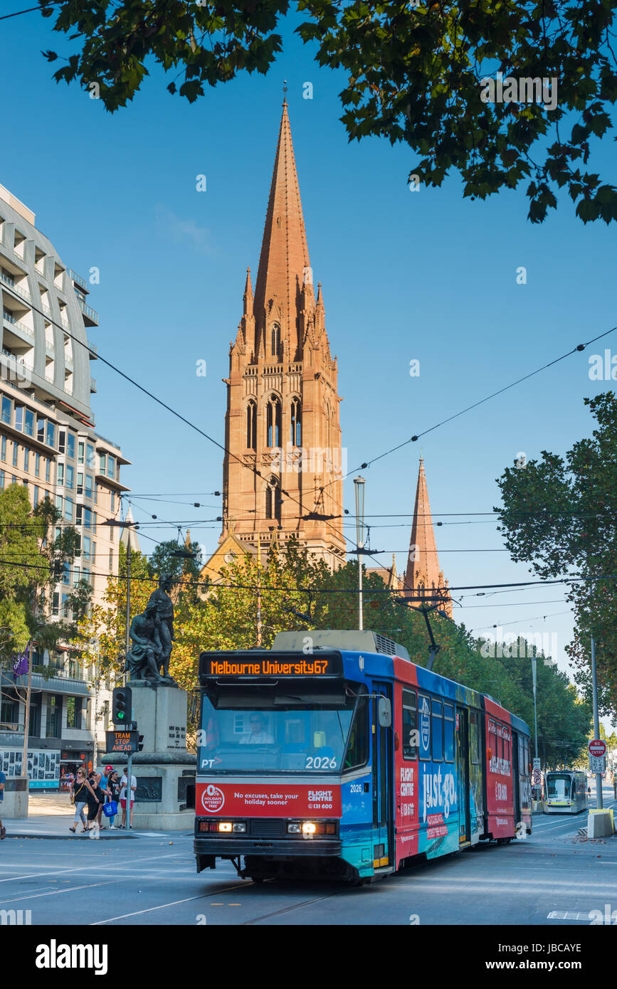 La Cattedrale di St Paul, Melbourne, Victoria, Australia. Foto Stock