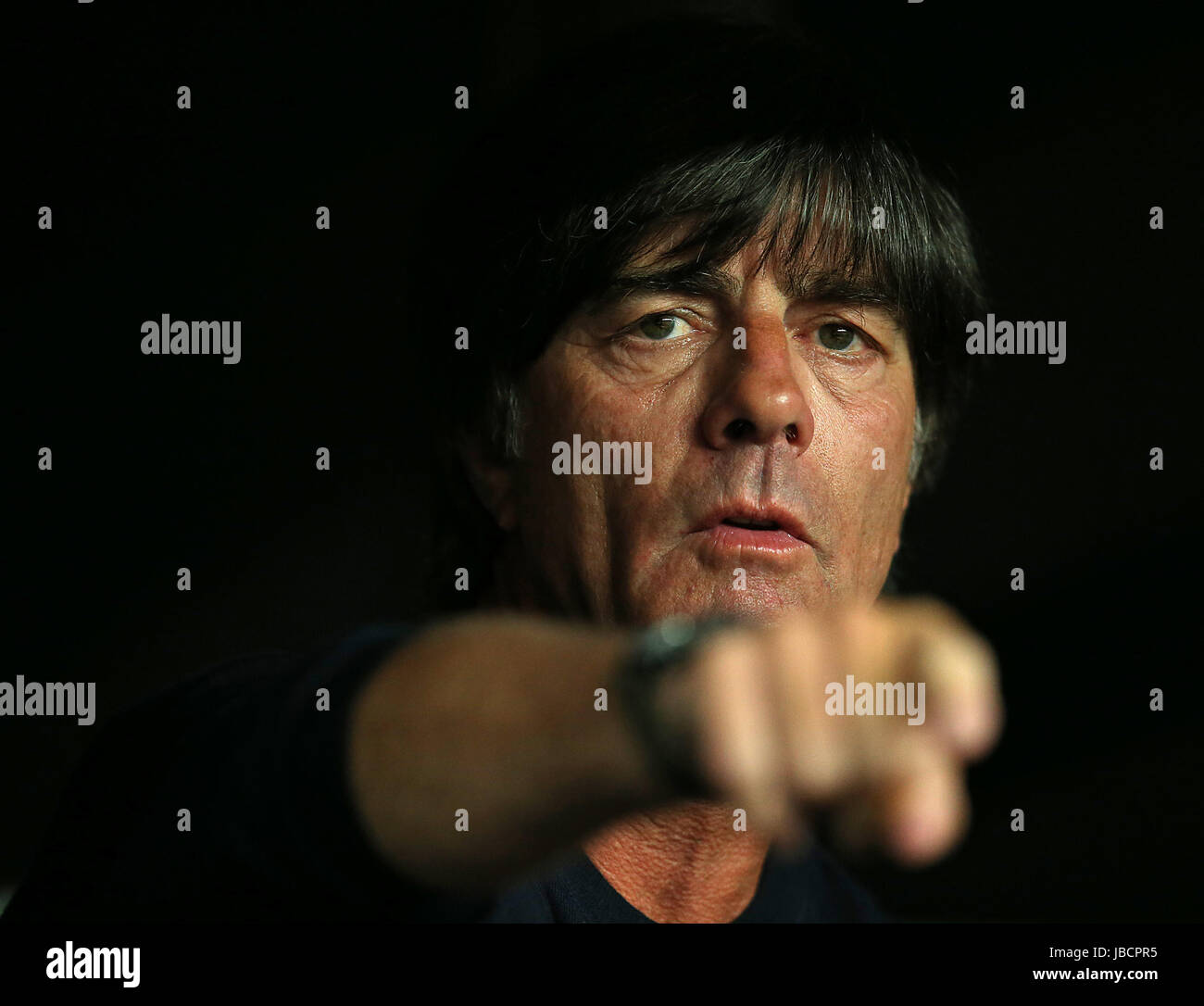 06.06.2017, Fussball Länderspiel, Dänemark - Deutschland, in Brondby Stadion Kopenhagen, Bundestrainer Joachim Löw (Deutschland) Foto: Cronos/MIS Foto Stock