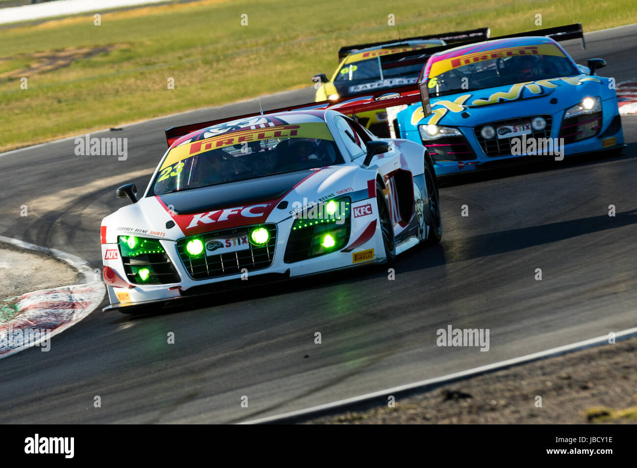 Melbourne, Australia. 11 Giugno, 2017. Matteo Stoupas 23 di azionamento per il Kentucky Fried Chicken durante il 2017 Shannon cittadini, Round 3 - Winton, Australia il 11 giugno 2017. Foto: Dave Hewison Credito: Dave Hewison sport/Alamy Live News Foto Stock