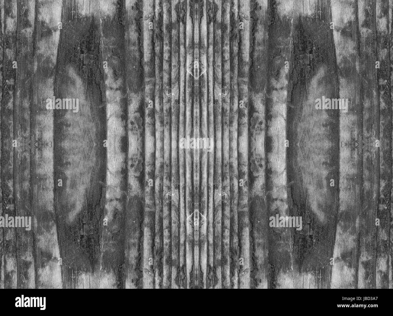 Bruciato la superficie di un tavolo di legno, di bianco e nero con sfumature di colore Foto Stock